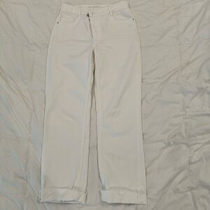 High Waist - Straight Leg - Crossover - Ankle Length